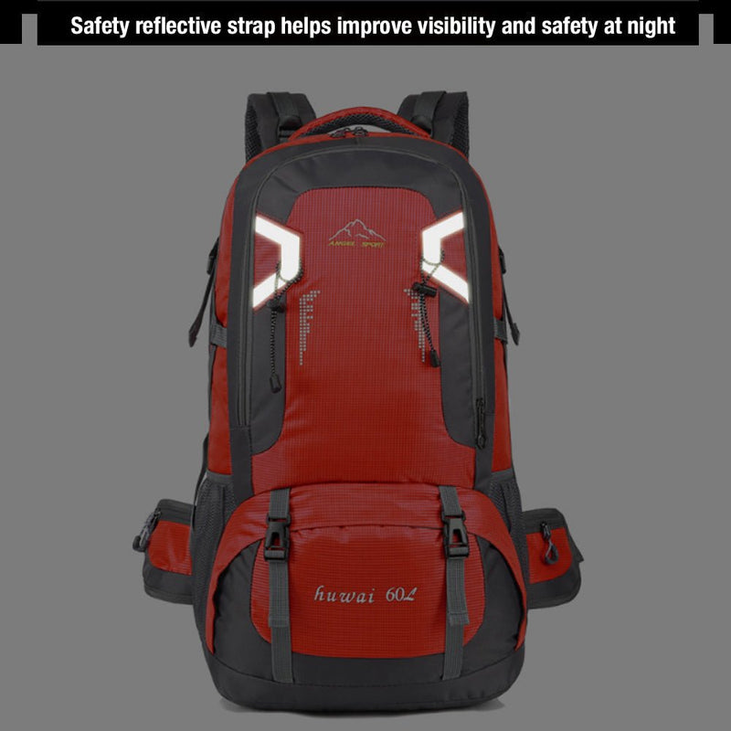 Home & Garden > Travel > Backpacks - 40L Waterproof Outdoor Hiking Backpack Camping Outdoor Trekking Bag(Blue) - Garden Yard