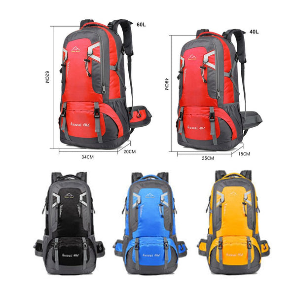 Home & Garden > Travel > Backpacks - 60L Waterproof Outdoor Hiking Backpack Camping Outdoor Trekking Bag(Blue) - Garden Yard