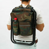Home & Garden > Travel > Duffel Bags - Portable Folding Backpack Chair Camping Stool Cooler Bag Rucksack Beach Fishing 150kg load comb - Garden Yard