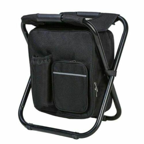 Home & Garden > Travel > Duffel Bags - Portable Folding Backpack Chair Camping Stool Cooler Bag Rucksack Beach Fishing 150kg load comb - Garden Yard
