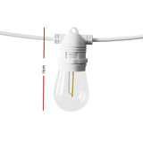 Occasions > Christmas > Outdoor Decorations & Lights - 14M LED Festoon Light Outdoor String Light Christmas Wedding Party Decorations - Garden Yard