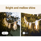 Occasions > Christmas > Outdoor Decorations & Lights - 14M LED Festoon Light Outdoor String Light Christmas Wedding Party Decorations - Garden Yard