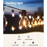 Occasions > Christmas > Outdoor Decorations & Lights - 17m Solar Festoon Lights Outdoor LED String Light Christmas Decorations 2pcs - Garden Yard