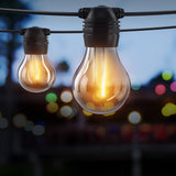 Occasions > Christmas > Outdoor Decorations & Lights - 41m Solar Festoon Lights Outdoor LED String Light Chritsmas Decor Party - Garden Yard