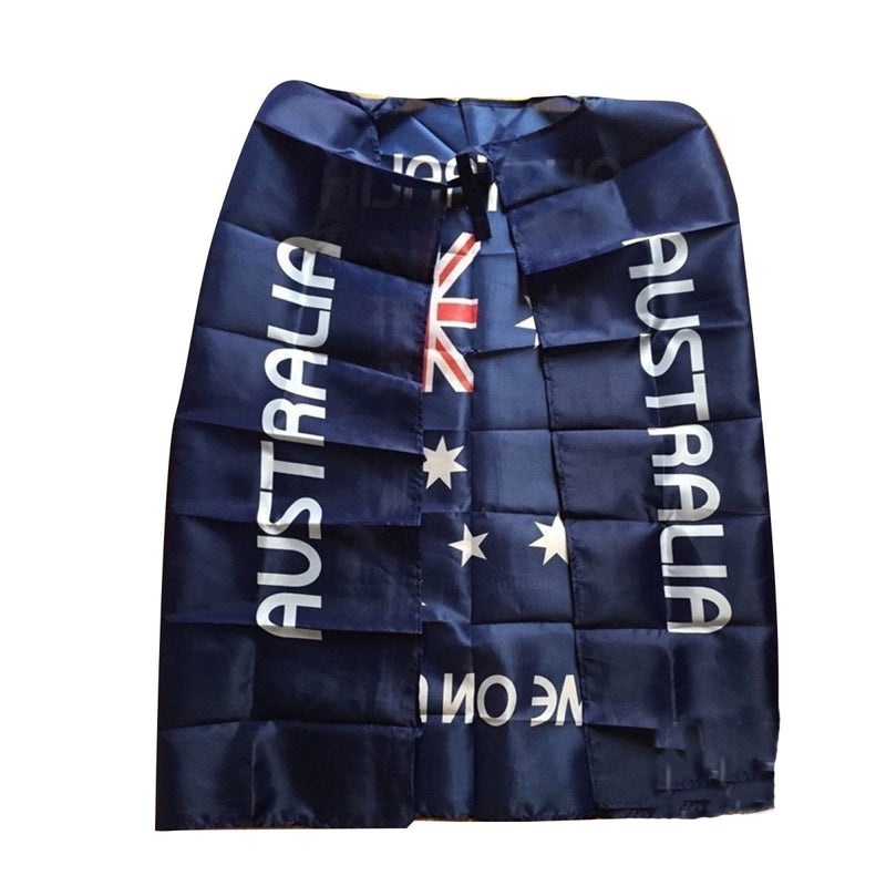 Occasions > Costumes > Costumes & Accessories - AUSTRALIAN FLAG CAPE Aussie Australia Day Open Wrap Costume - Garden Yard