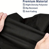 Close-up of the outdoor patio chair cover fabric, highlighting its high-density polyester material