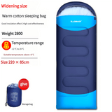 Outdoor Recreation > Camping > Sleeping Bags - Sleeping Bag - Lightweight for Adults, Camping, Hiking, Backpacking (With accessories + eye mask + earbuds + square pillow) - Garden Yard