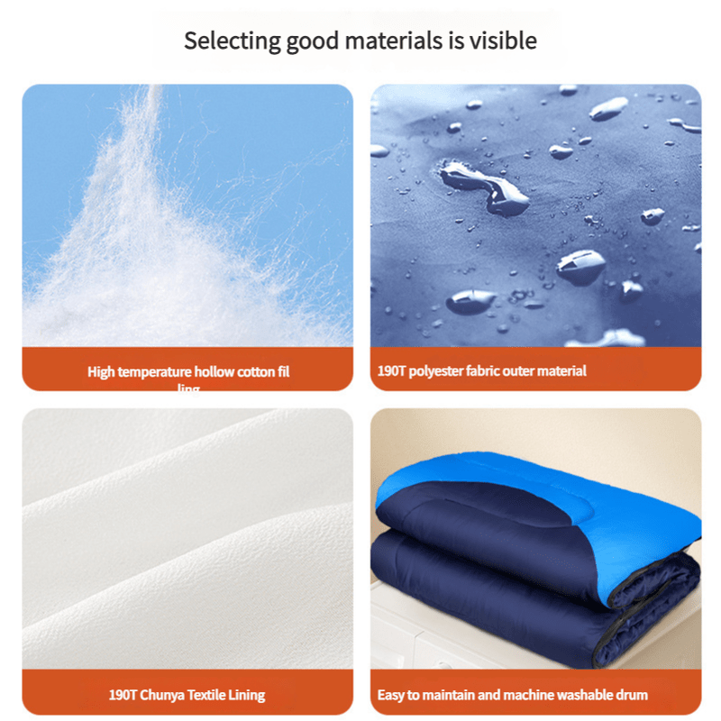 Outdoor Recreation > Camping > Sleeping Bags - Sleeping Bag - Lightweight for Adults, Camping, Hiking, Backpacking (With accessories + eye mask + earbuds + square pillow) - Garden Yard