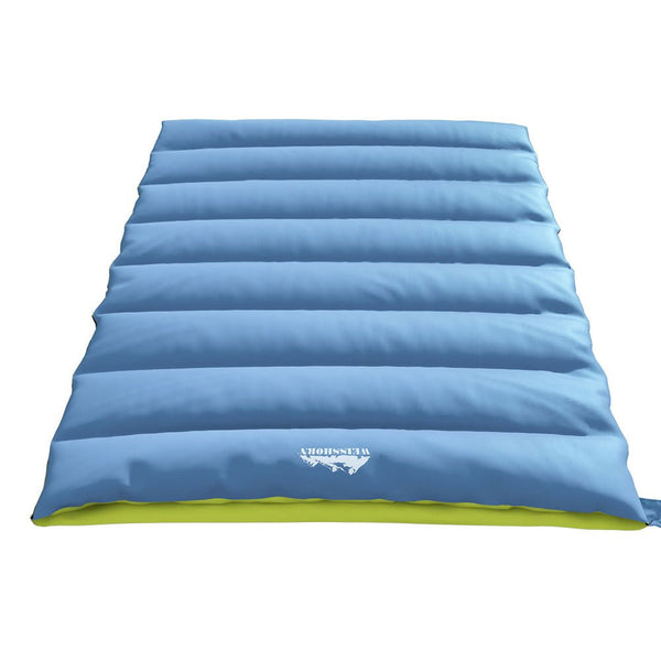 Outdoor Recreation > Camping > Sleeping Bags - Weisshorn Sleeping Bag Double Bags Thermal Camping Hiking Tent Grey - 5°C - Garden Yard