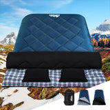 Outdoor Recreation > Camping > Sleeping Bags - Weisshorn Sleeping Bag Double Pillow Thermal Camping Hiking Tent Blue - 10&deg;C - Garden Yard