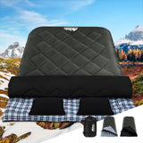 Outdoor Recreation > Camping > Sleeping Bags - Weisshorn Sleeping Bag Double Pillow Thermal Camping Hiking Tent Grey - 10&deg;C - Garden Yard