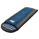 Outdoor Recreation > Camping > Sleeping Bags - Weisshorn Sleeping Bag Single Thermal Camping Hiking Tent Blue - 20°C - Garden Yard