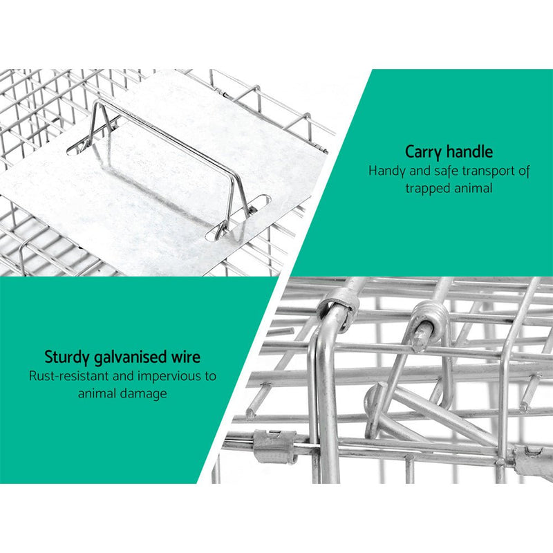 Pet Care > Pest Control > Animal Traps - Gardeon Animal Trap Cage Possum 94x34cm - Garden Yard