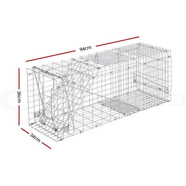 Pet Care > Pest Control > Animal Traps - Gardeon Animal Trap Cage Possum 94x34cm - Garden Yard