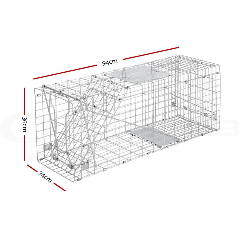 Pet Care > Pest Control > Animal Traps - Gardeon Animal Trap Cage Possum 94x34cm - Garden Yard