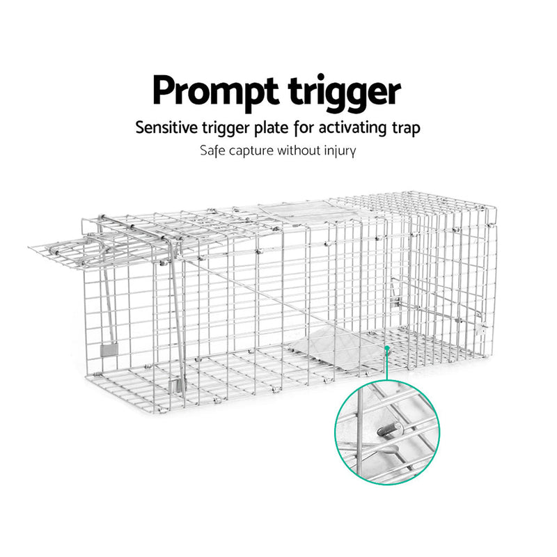 Pet Care > Pest Control > Animal Traps - Gardeon Animal Trap Cage Possum 94x34cm - Garden Yard