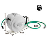  - PLANTCRAFT 20M Retractable Garden Water Hose Reel Storage Spray Gun Rewind - Garden Yard