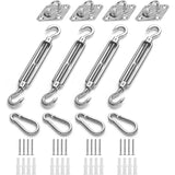 M6 shade sail fixing kit with stainless steel mounting hardware