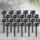 Solar powered snake repeller 20 pack set for outdoor garden perimeter protection