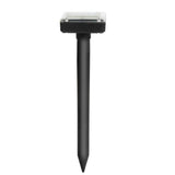 Solar powered snake repeller for outdoor garden perimeter protection