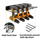 Sports & Fitness > Bikes & Accessories > Bicycle Stands & Storage - Power Tool Organizer Drill Holder Wall Mount Garage Storage Shelves Rack Wall Storage Organizer Set - Garden Yard