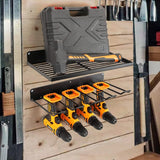 Sports & Fitness > Bikes & Accessories > Bicycle Stands & Storage - Power Tool Organizer Drill Holder Wall Mount Garage Storage Shelves Rack Wall Storage Organizer Set - Garden Yard