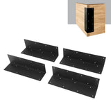 Stacked corner brackets forming a taller raised garden bed