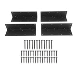 Steel raised garden bed corner brackets, 4-pack with screws