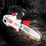 Tools > Power Tools > Chainsaws - Giantz 25cc Petrol Chainsaw 10" Bar E - Start Tree Pruning Chain Saw - Garden Yard