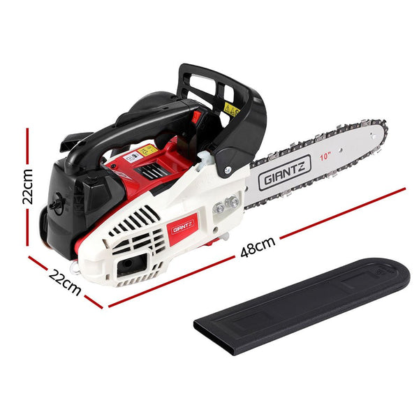 Tools > Power Tools > Chainsaws - Giantz 25cc Petrol Chainsaw 10" Bar E - Start Tree Pruning Chain Saw - Garden Yard