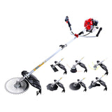 Tools > Power Tools > Chainsaws - Giantz 62CC Pole Circular Saw Petrol Brush Cutter Whipper Snipper 7 - in - 1 - Garden Yard