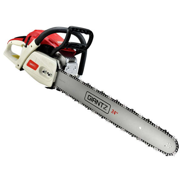 Tools > Power Tools > Chainsaws - Giantz Chainsaw Petrol 92CC 24" Bar Commercial E - Start Pruning Chain Saw,Giantz Chainsaw Petrol 92CC 24" Bar Commercial E - Start Pruning Chain Saw 6.8HP - Garden Yard
