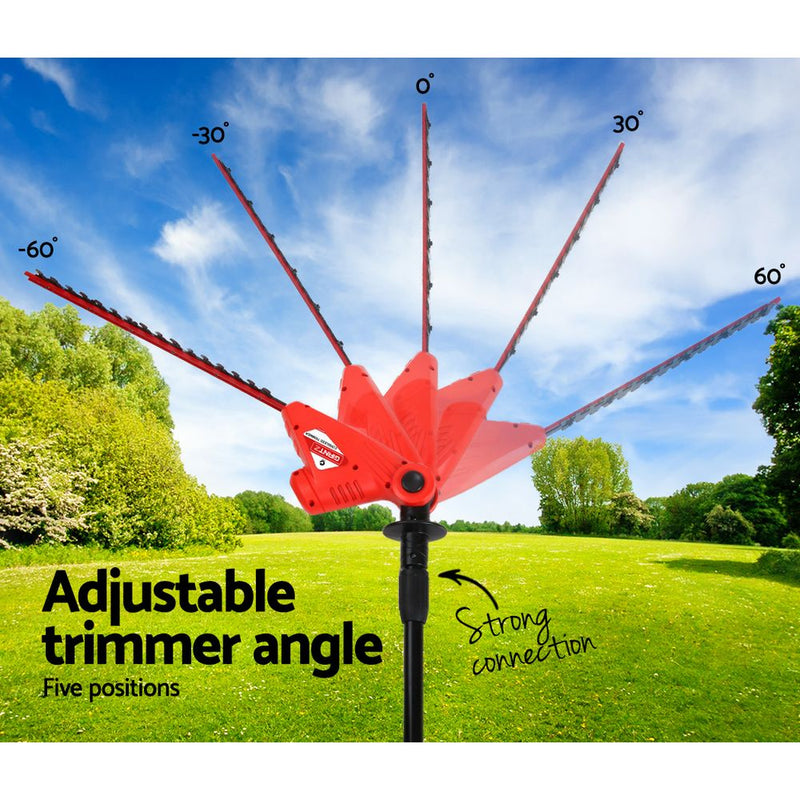 Tools > Power Tools > Chainsaws - Giantz Chainsaw Trimmer Cordless Pole Chain Saw 8in 20V Battery 2.7m Reach - Garden Yard