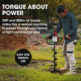 Tools > Power Tools > Outdoor Power Equipment - Baumr - AG 1500W Electric Post Hole Auger Digger - Garden Yard
