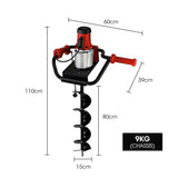 Tools > Power Tools > Outdoor Power Equipment - Baumr - AG 1500W Electric Post Hole Auger Digger - Garden Yard