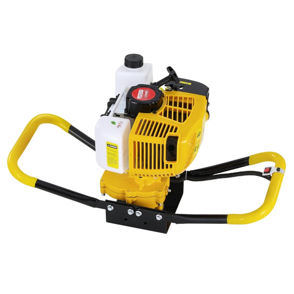 Tools > Power Tools > Outdoor Power Equipment - Giantz 74CC Post Hole Digger Motor Only Petrol Engine Yellow - Garden Yard
