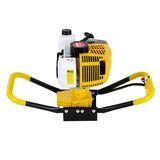 Tools > Power Tools > Outdoor Power Equipment - Giantz 74CC Post Hole Digger Motor Only Petrol Engine Yellow - Garden Yard