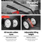 Tools > Power Tools > Outdoor Power Equipment - Giantz 88CC Tiller Garden Cultivator Rototiller 4 Blades Soil Plower Rotary Hoe - Garden Yard