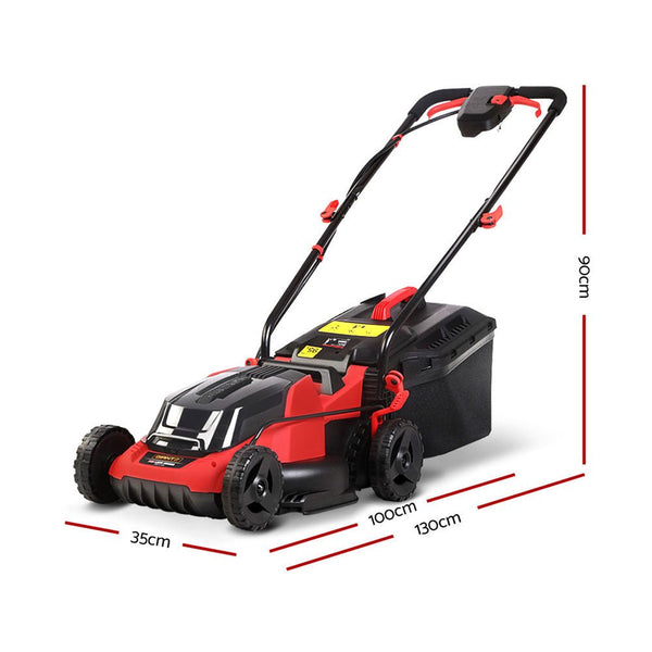 Tools > Power Tools > Outdoor Power Equipment - Giantz Lawn Mower Cordless 40V Battery Electric Lawnmower 34cm Width - Garden Yard