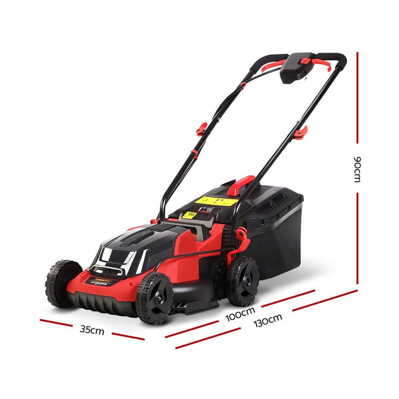 Tools > Power Tools > Outdoor Power Equipment - Giantz Lawn Mower Cordless 40V Battery Electric Lawnmower 34cm Width - Garden Yard