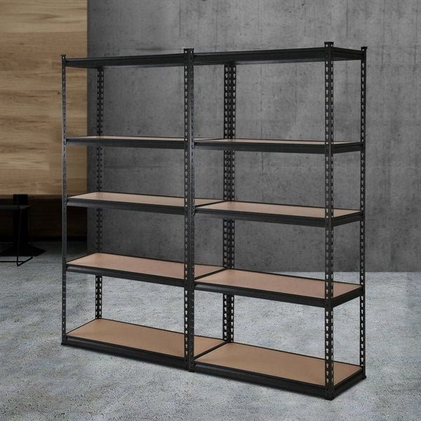 Tools > Tools Storage > Wall Storage Racks - 2x1.5M Warehouse Shelving Racking Storage Garage Steel Metal Shelves Rack - Garden Yard
