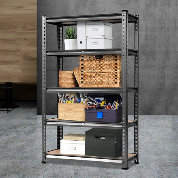 Tools > Tools Storage > Wall Storage Racks - Giantz 1.5M Garage Shelving Warehouse Rack Pallet Racking Storage Shelf Charcoal - Garden Yard