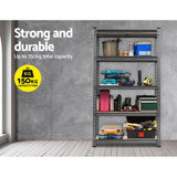 Tools > Tools Storage > Wall Storage Racks - Giantz 1.5M Garage Shelving Warehouse Rack Pallet Racking Storage Shelf Charcoal - Garden Yard
