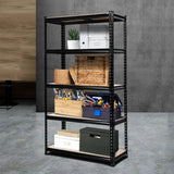 Tools > Tools Storage > Wall Storage Racks - Giantz 1.5M Garage Shelving Warehouse Rack Pallet Racking Storage Shelve Black - Garden Yard