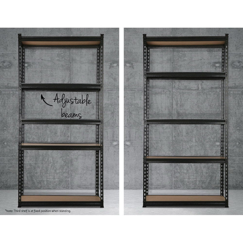 Tools > Tools Storage > Wall Storage Racks - Giantz 1.8M Garage Shelving Warehouse Rack Pallet Racking Storage Shelf Charcoal - Garden Yard