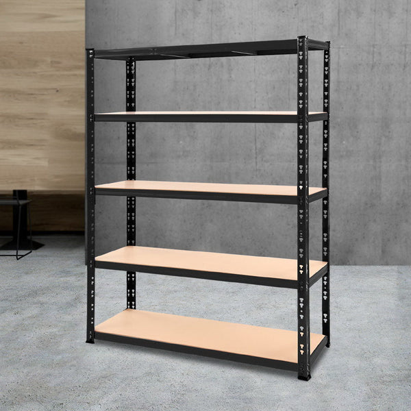 Tools > Tools Storage > Wall Storage Racks - Giantz 1.8M Garage Shelving Warehouse Rack Pallet Racking Storage Shelve Black - Garden Yard