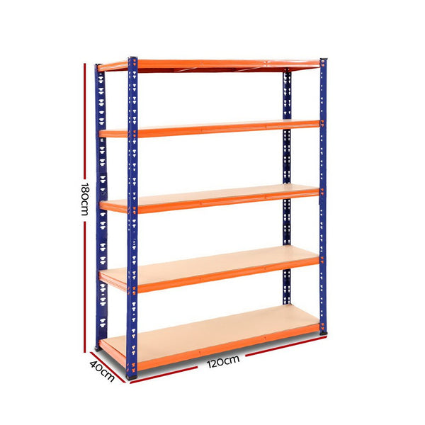 Tools > Tools Storage > Wall Storage Racks - Giantz 1.8M Garage Shelving Warehouse Rack Pallet Racking Storage Shelve Blue - Garden Yard