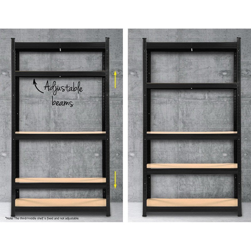 Tools > Tools Storage > Wall Storage Racks - Giantz 1.8M Warehouse Racking Rack Shelving Garage Storage Steel Metal Shelves - Garden Yard