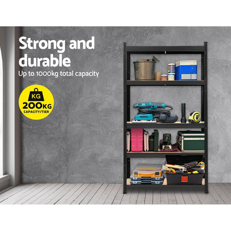 Tools > Tools Storage > Wall Storage Racks - Giantz 1.8M Warehouse Racking Rack Shelving Garage Storage Steel Metal Shelves - Garden Yard