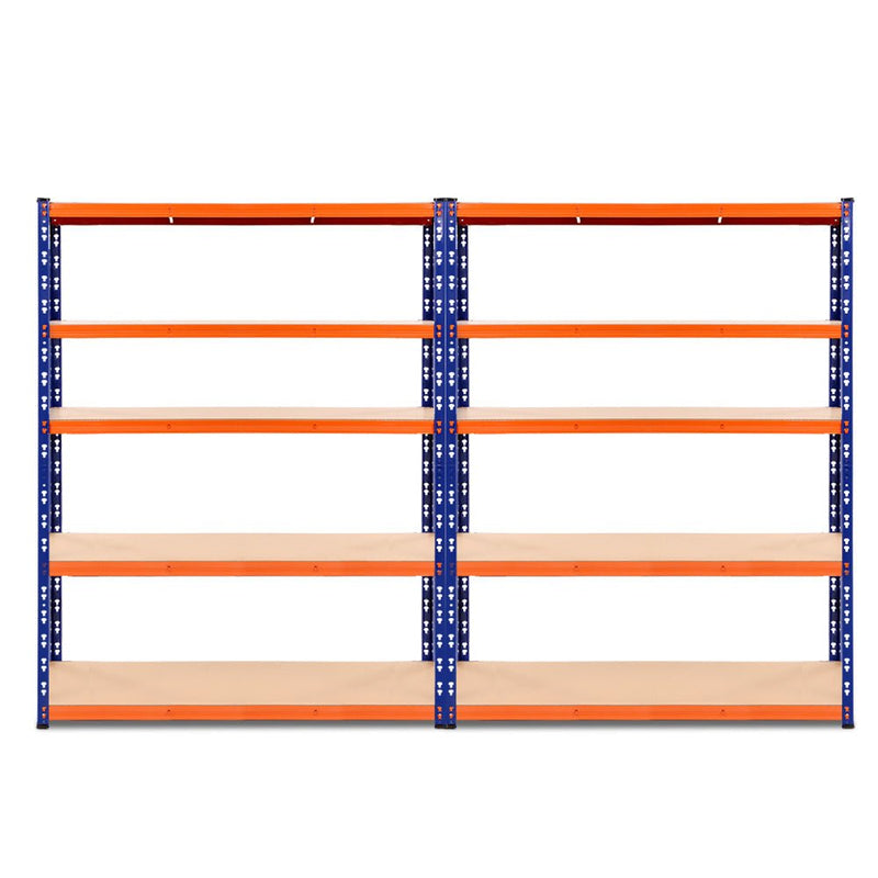 Tools > Tools Storage > Wall Storage Racks - Giantz 2.4Mx1.8M Garage Shelving Warehouse Rack Pallet Racking Storage Blue - Garden Yard